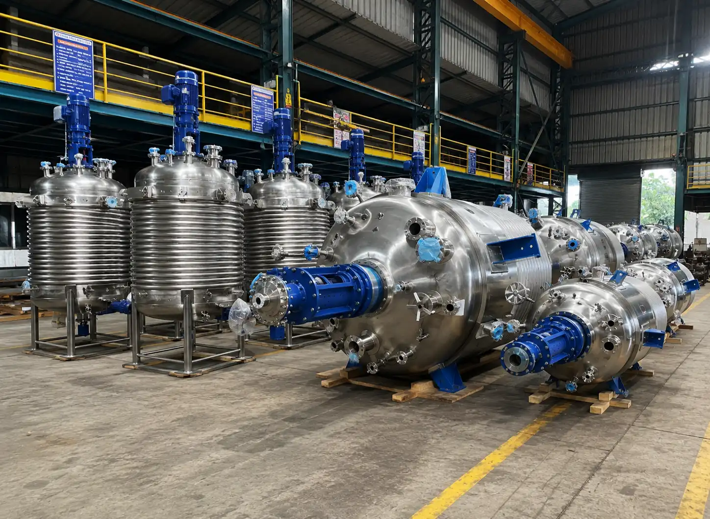 Custom chemical reactor manufactured by Fabri-Tek Engineers